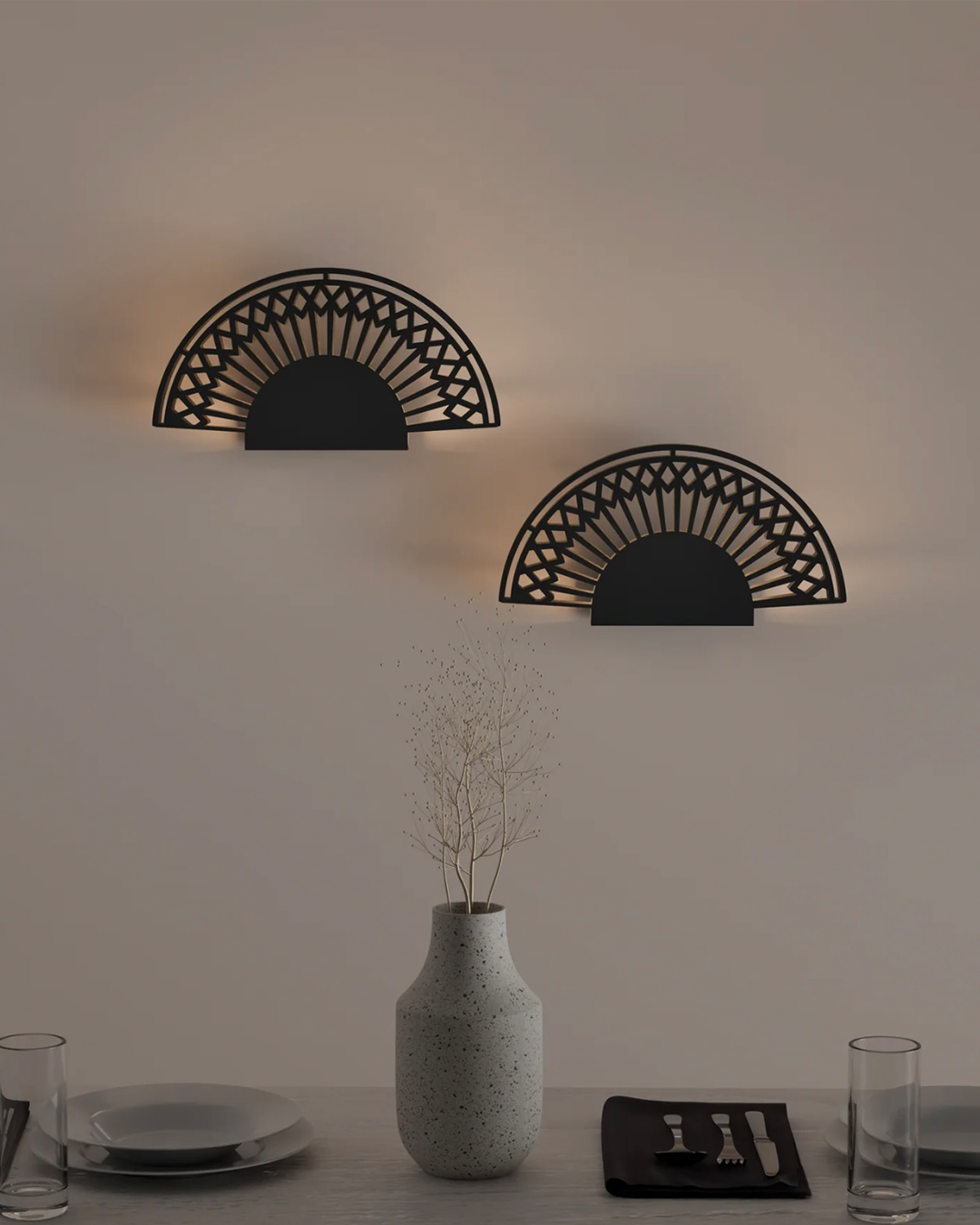 Breeze Wall Lamp- Fan Inspired Design