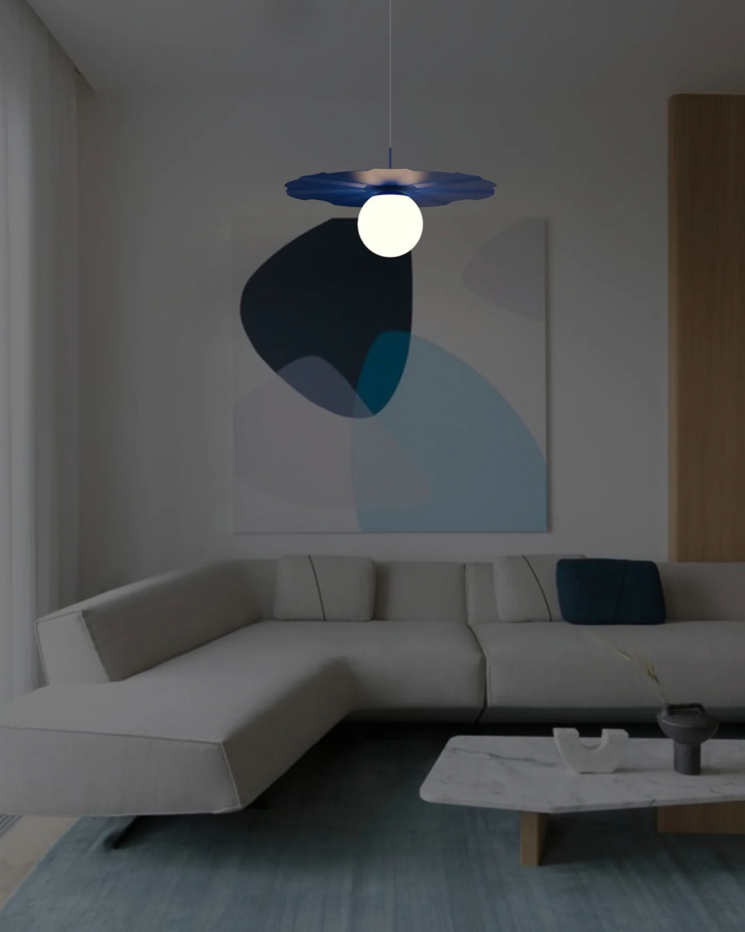 Sunbrella Pendant -Coastal Umbrella Style