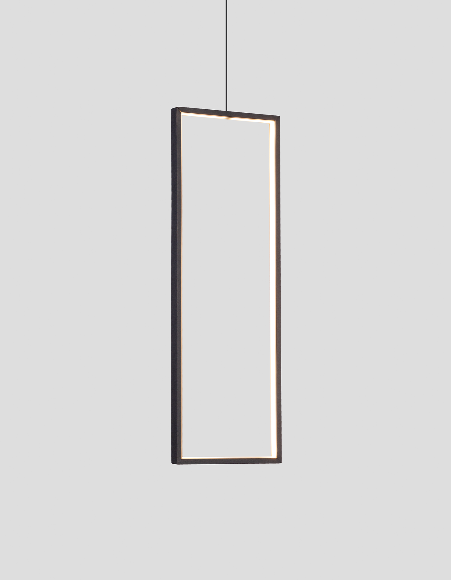 Bound pendant light with suspended modern form emitting warm ambient glow / إضاءة معلقة بتصميم معلق عصري تبعث توهجًا دافئًا يضيف لمسة أنيقة