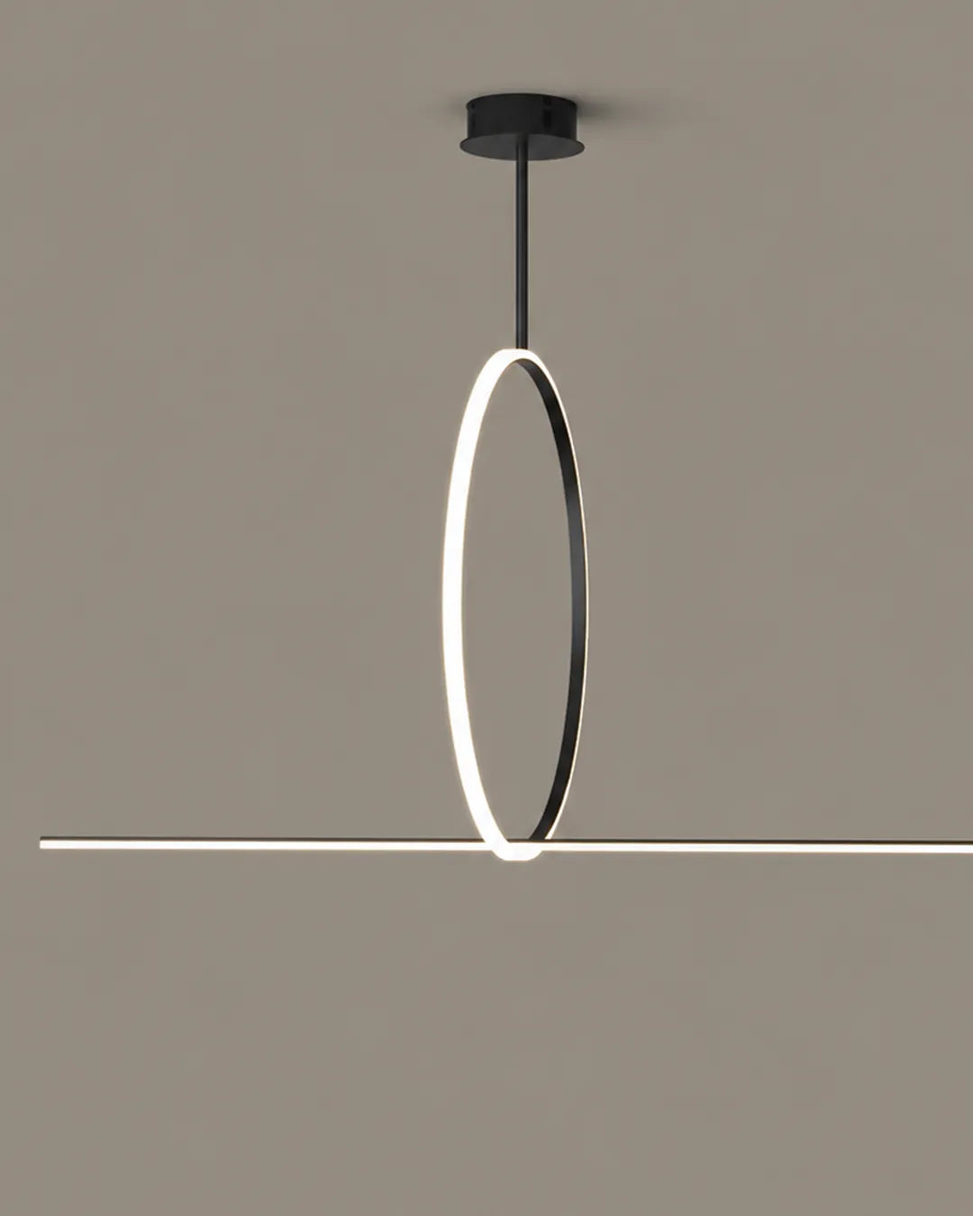 Ring Pendant -Modern Line Geometric