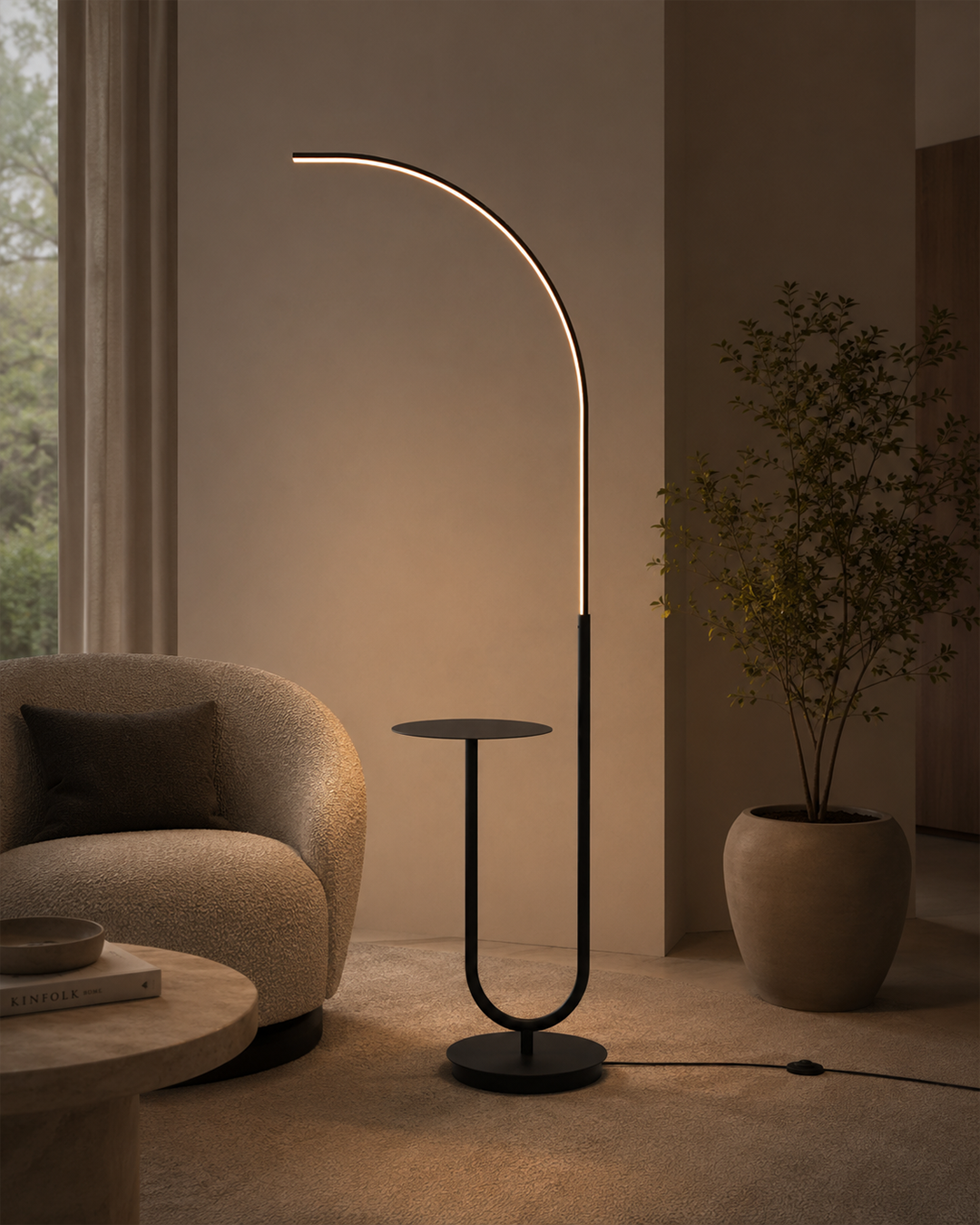 Curve Floor Lamp -Modern Minimalist Design