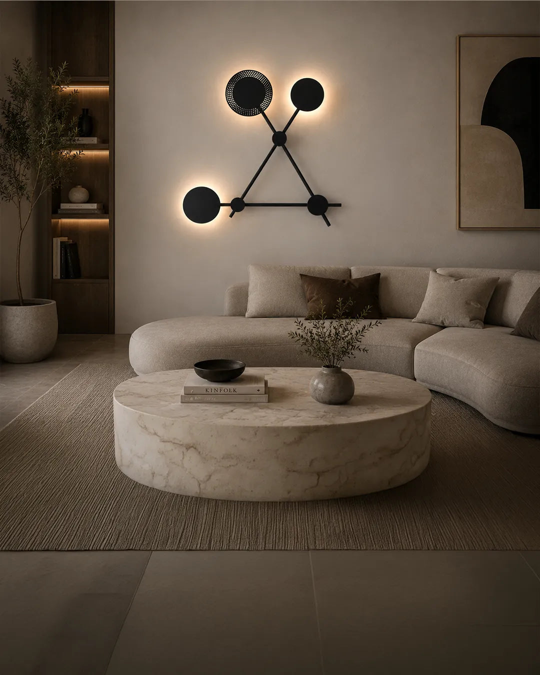 Trio Wall Lamp – Modern 3-Circle Decorative Lighting