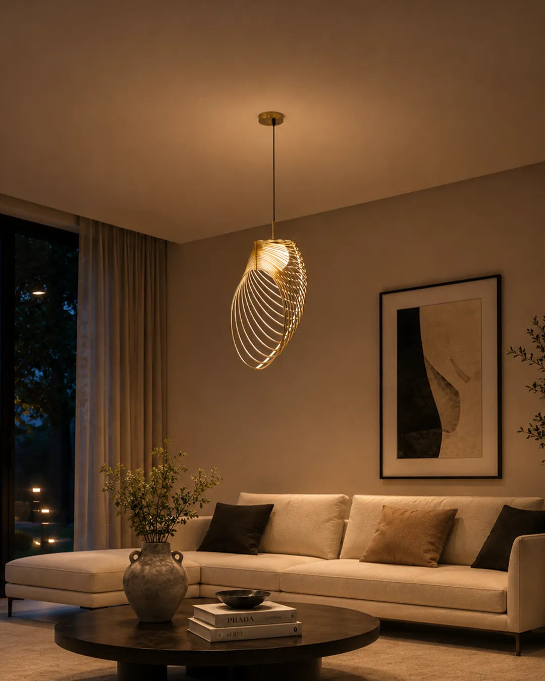 Pearl Pendant Light – Elegant Seashell-Inspired Modern Lighting