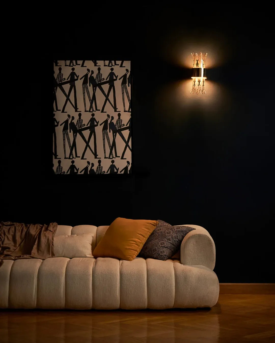 Leaf Wall Lamp – Ancient Egyptian Column-Inspired Decorative Lighting