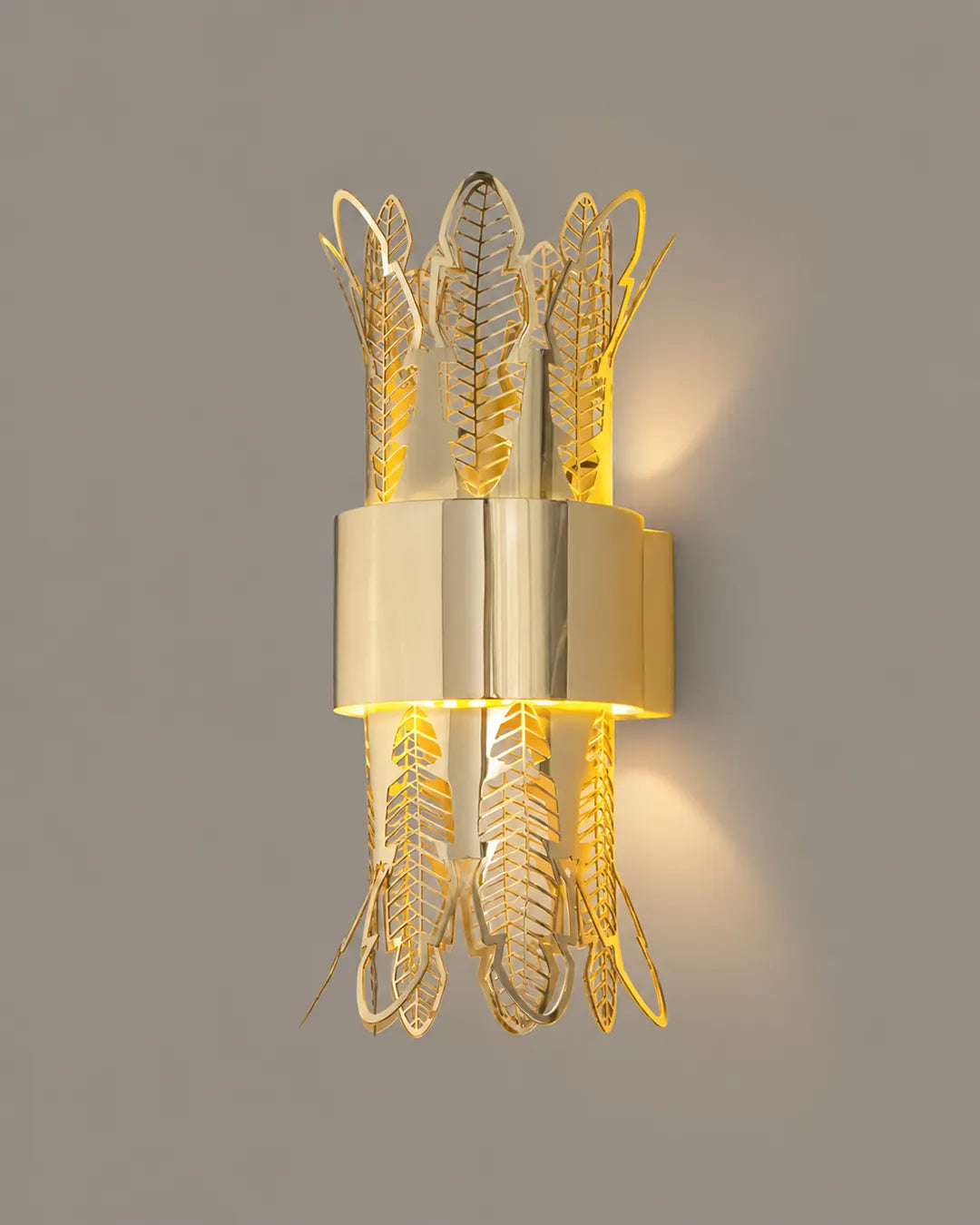 Leaf Wall Lamp – Ancient Egyptian Column-Inspired Decorative Lighting
