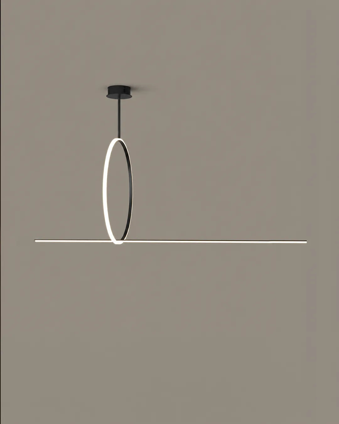 Ring Pendant -Modern Line Geometric