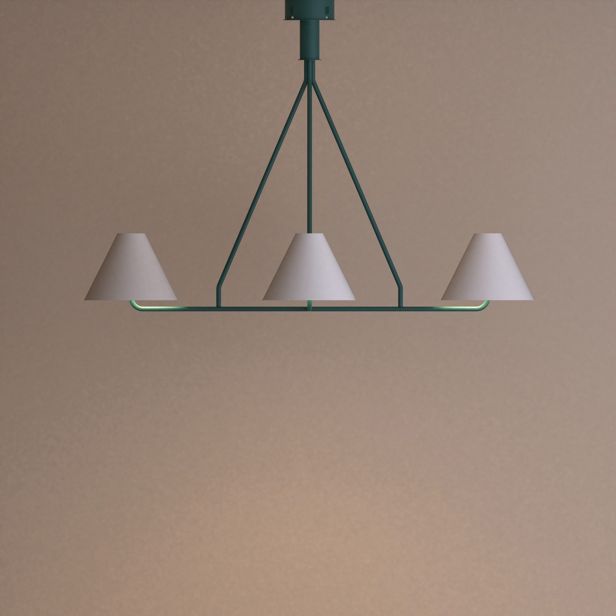 Voula chandelier with balanced orbit inspired conical shades for elegant ambient light ثريا ووولا بظلال مخروطية متوازنة مستوحاة من حركة المدار لإضاءة محيطية أنيقة