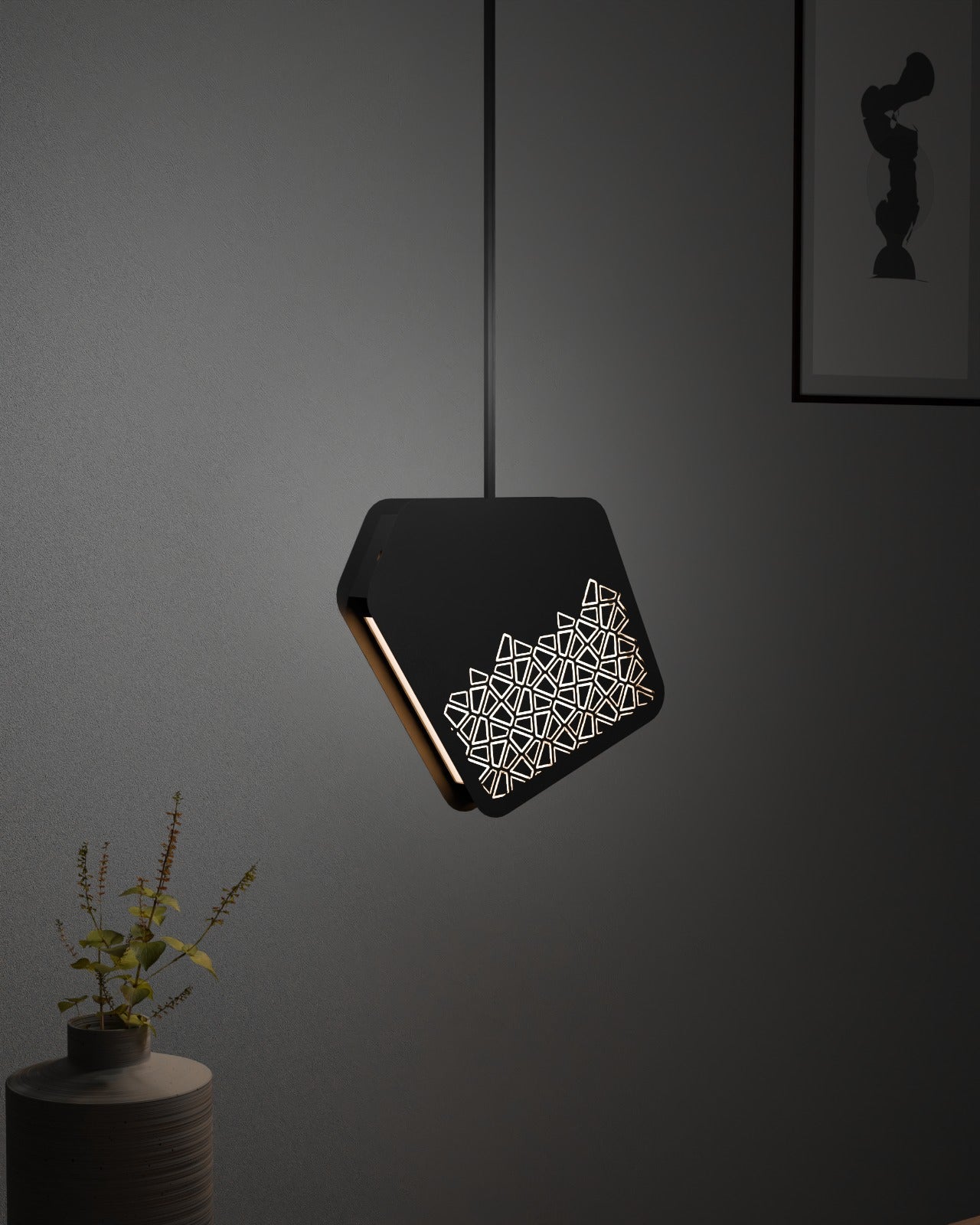 Slant pendant