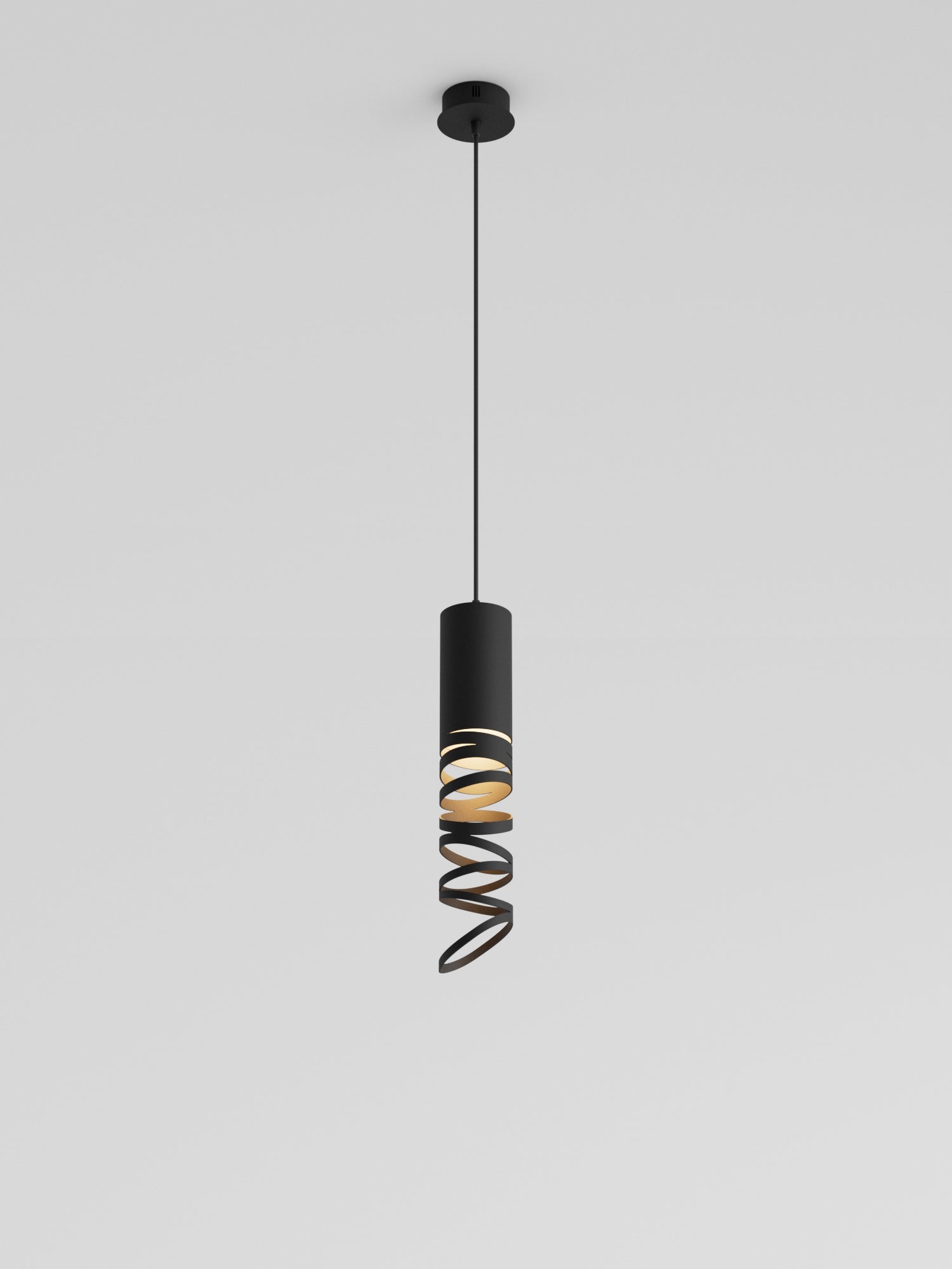 Whirl pendant with playful contemporary design and soft ambient lighting | مصباح معلق ويرل بتصميم معاصر مرح وإضاءة ناعمة للمساحات الحديثة