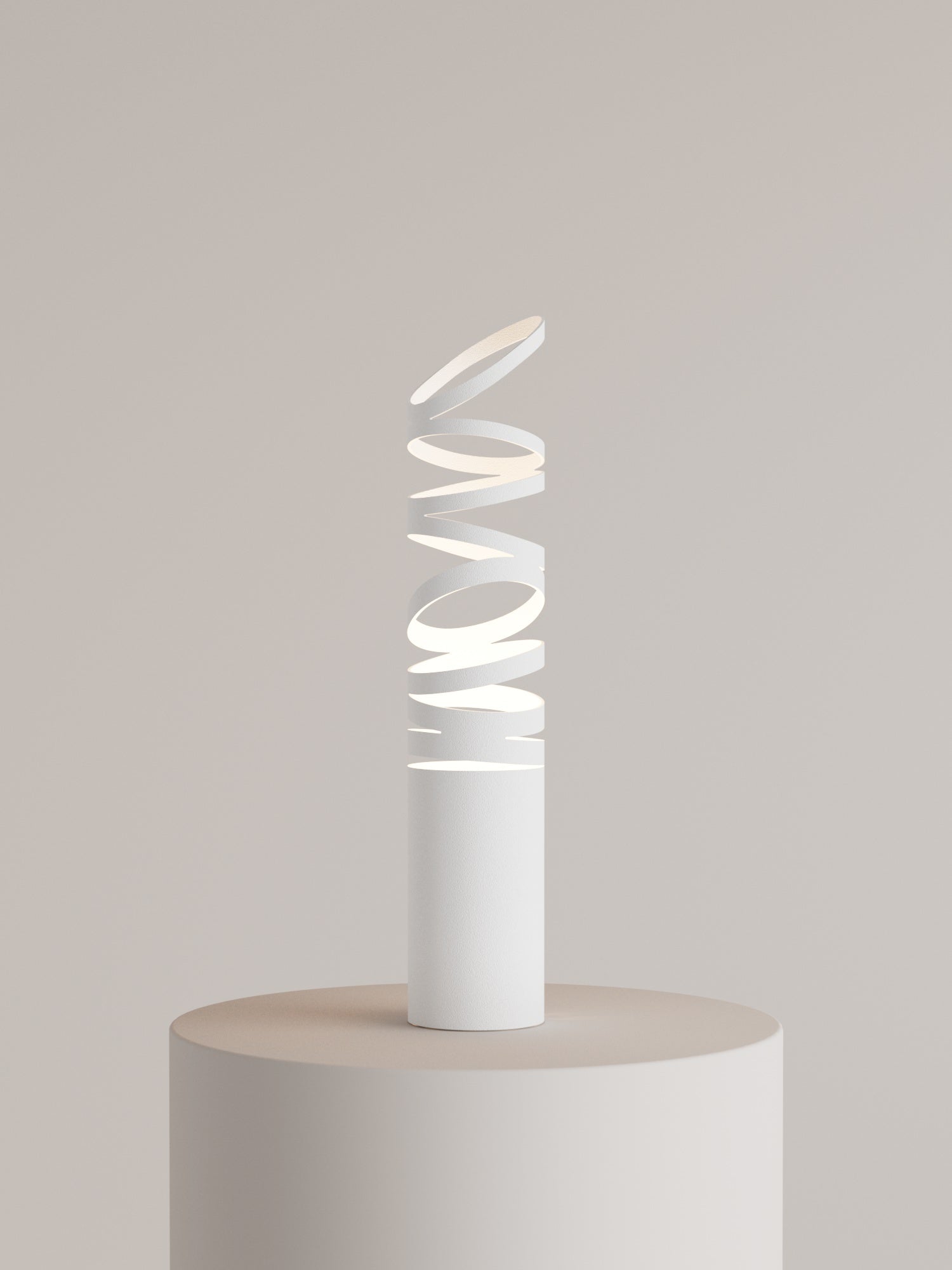 Whirl table lamp with playful contemporary design and soft ambient lighting | مصباح طاولة ويرل بتصميم معاصر مرح وإضاءة ناعمة للمساحات الحديثة