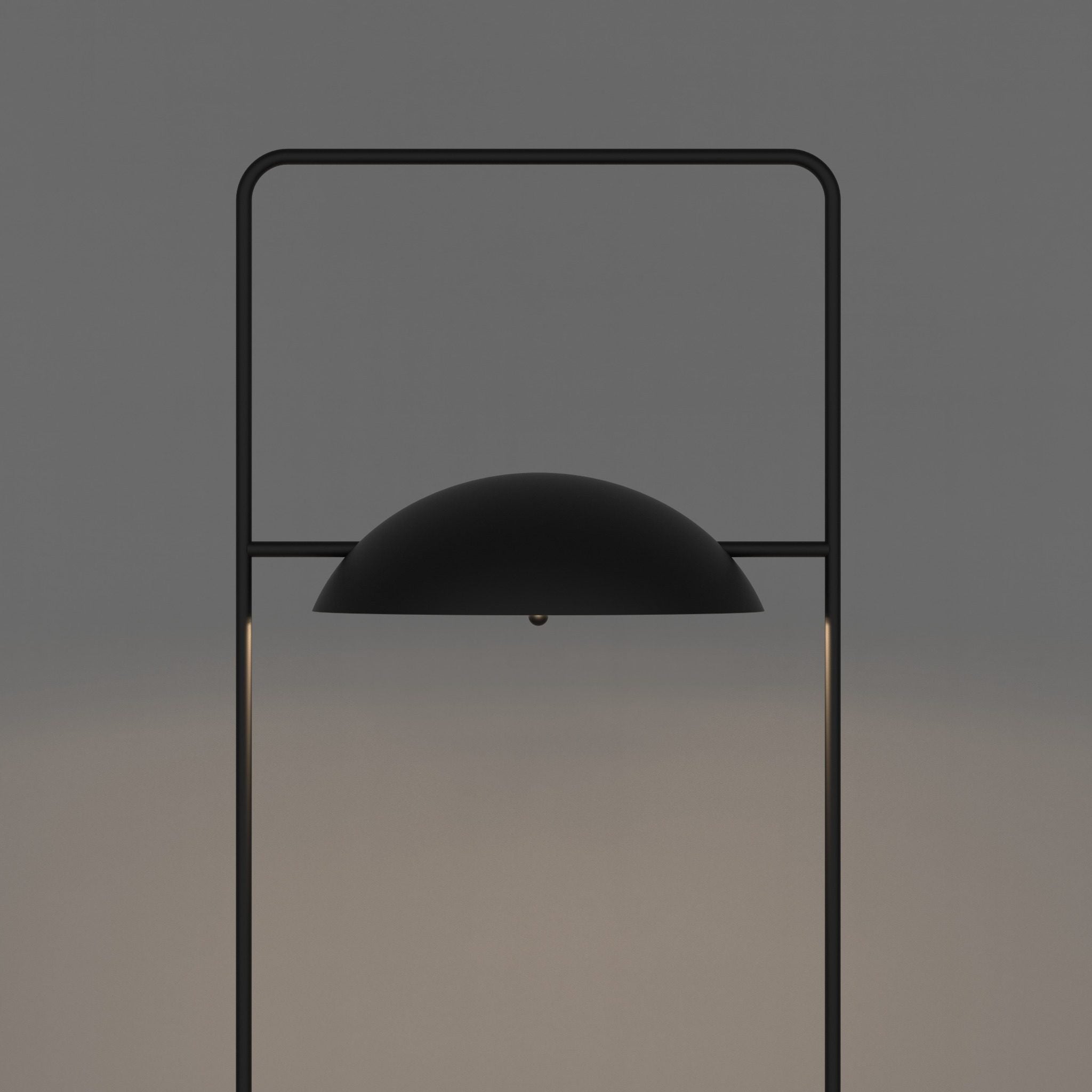 Wong floor lamp with Japanese minimalist linear design for calm ambient lighting مصباح أرضي وونغ بتصميم خطي ياباني بسيط لإضاءة هادئة