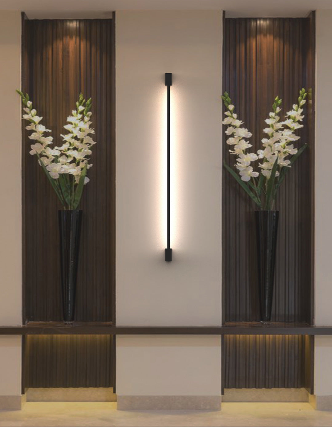 Lines Dual Square Black - Wall Lamp
