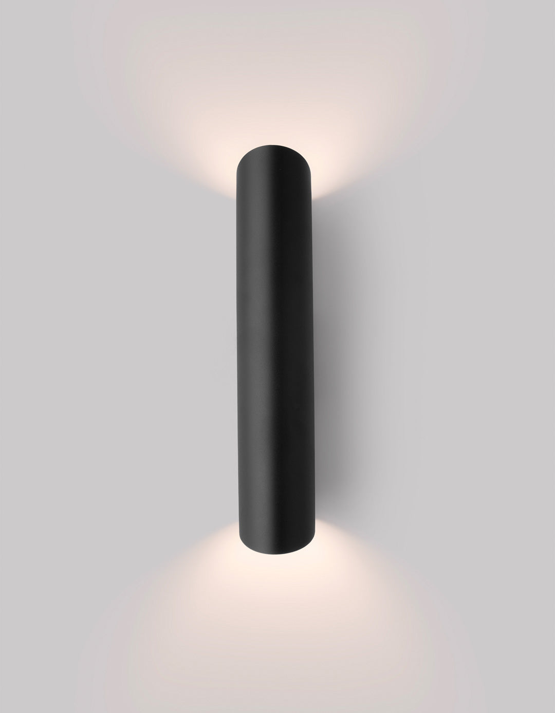 Inverse wall lamp with modern stainless steel form creating soft indirect ambient light / مصباح حائط بتصميم عصري من الستانلس ستيل يمنح إضاءة غير مباشرة هادئة