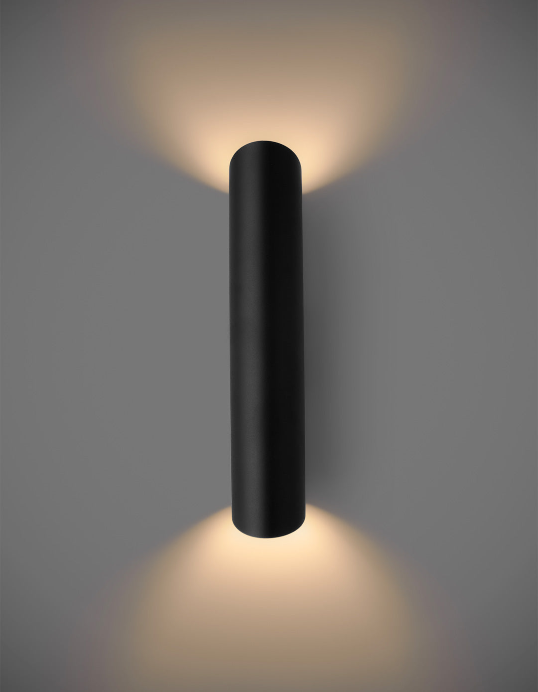 Inverse wall lamp with modern stainless steel form creating soft indirect ambient light / مصباح حائط بتصميم عصري من الستانلس ستيل يمنح إضاءة غير مباشرة هادئة