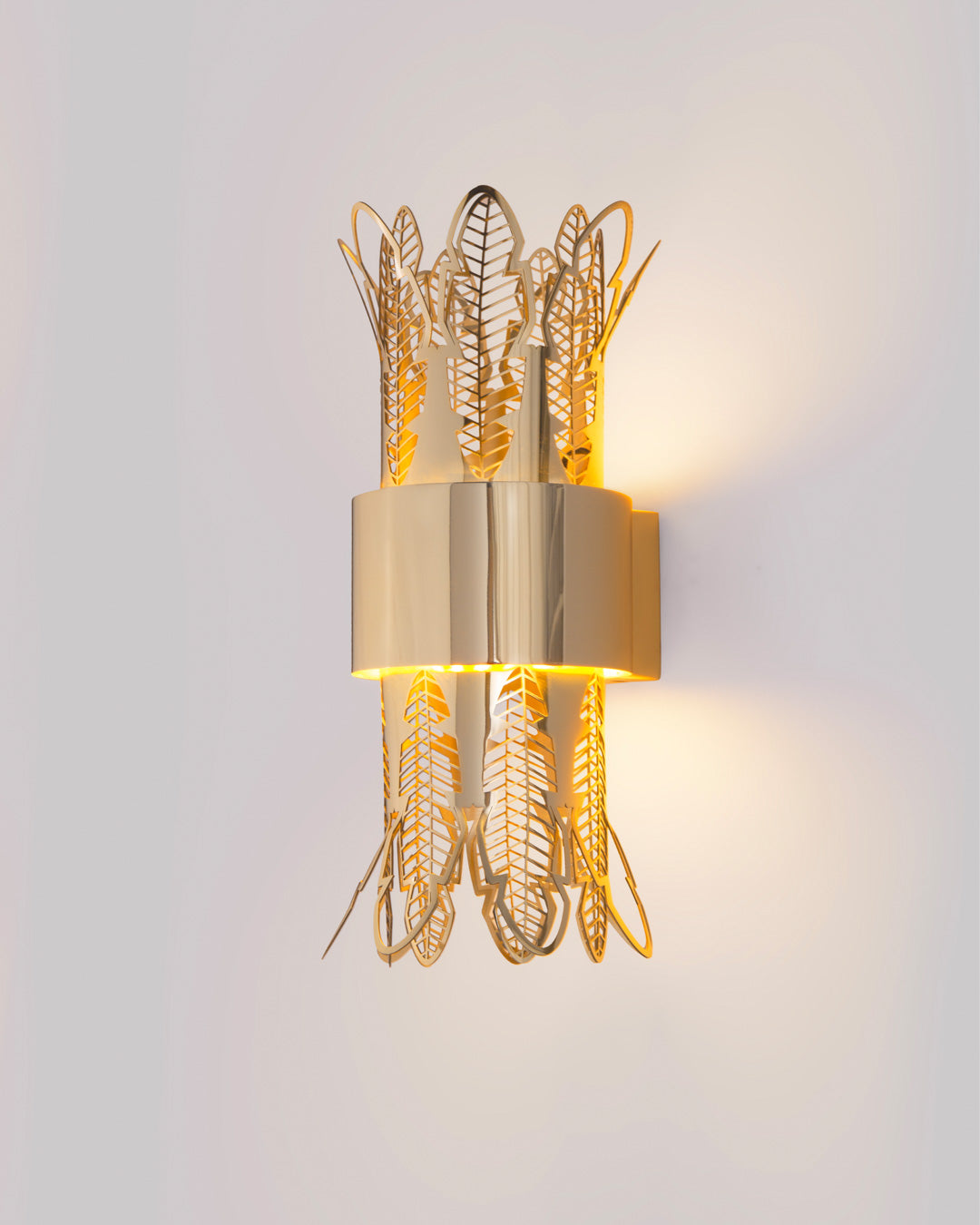 Leaf Wall Lamp – Ancient Egyptian Column-Inspired Decorative Lighting