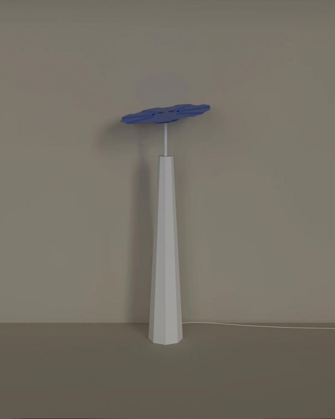 Sunbrella Floor Lamp -Coastal Umbrella Style