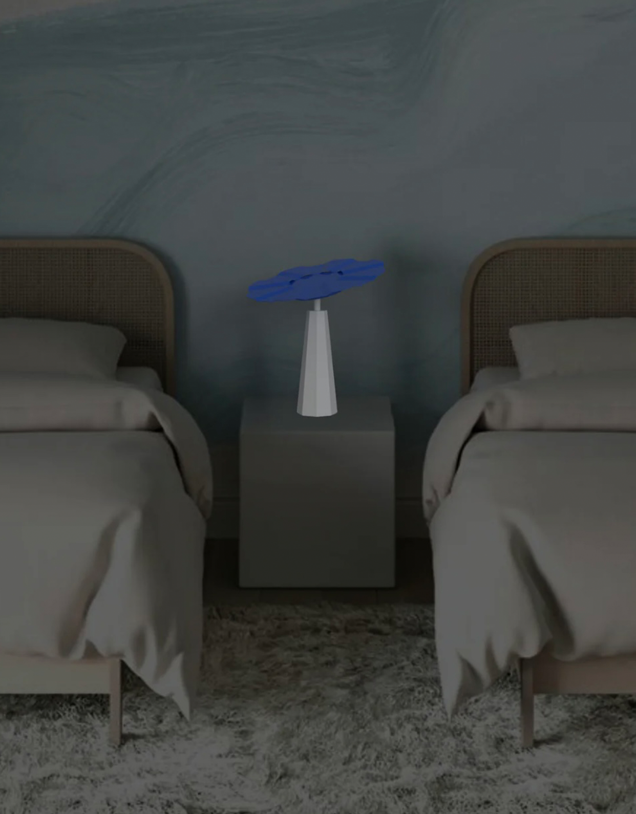 Sunbrella Table Lamp -Coastal Umbrella Style