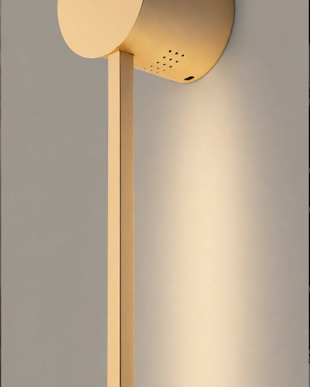 Lines Circle Gold Wall Lamp – Minimal Stainless Steel Indirect Lighting