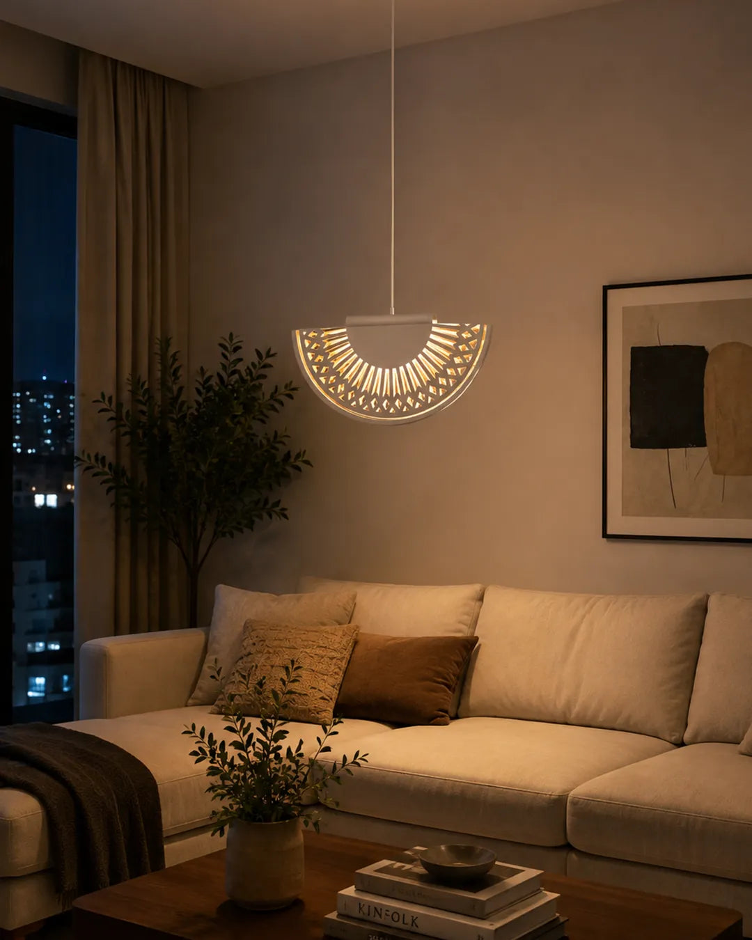 Breeze Pendant- Fan Inspired Design
