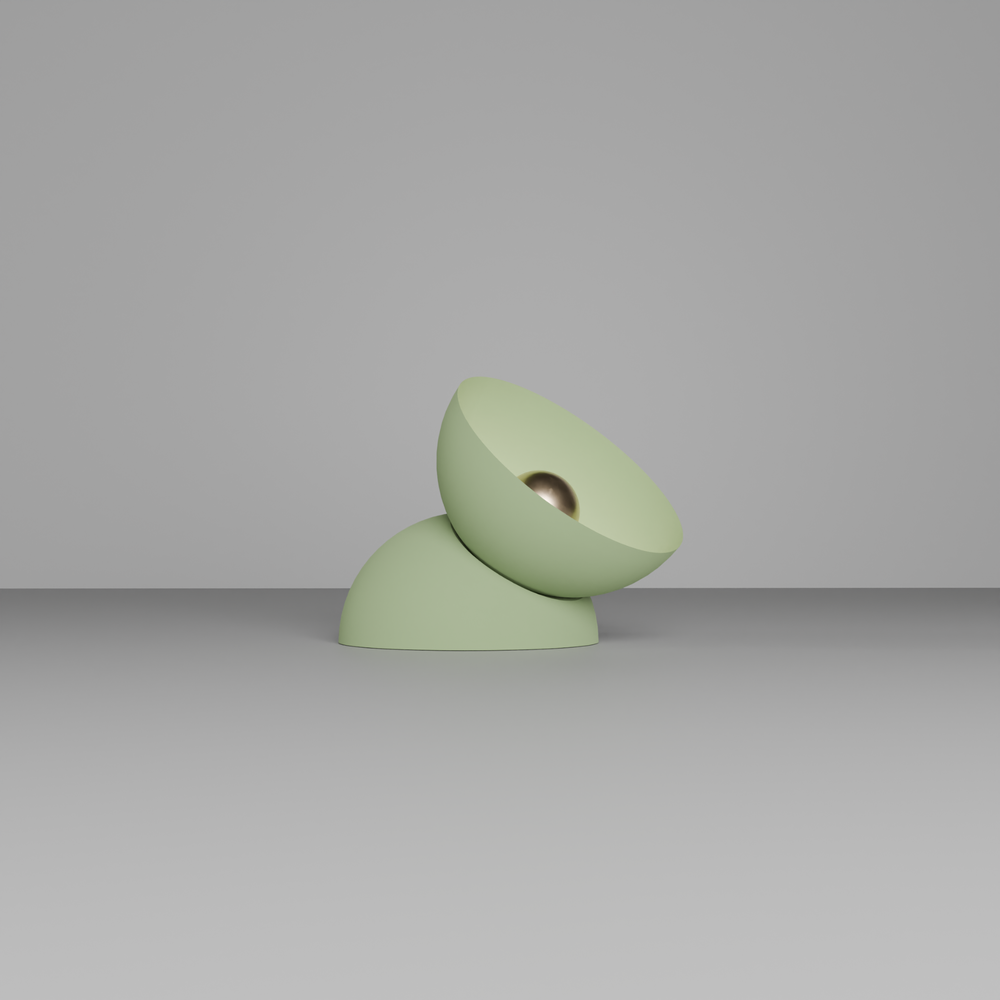 Lunar table lamp with dome shaped celestial calm design and soft harmonious glow مصباح طاولة لونار بتصميم قبة هادئ وتوهج متناغم ناعم