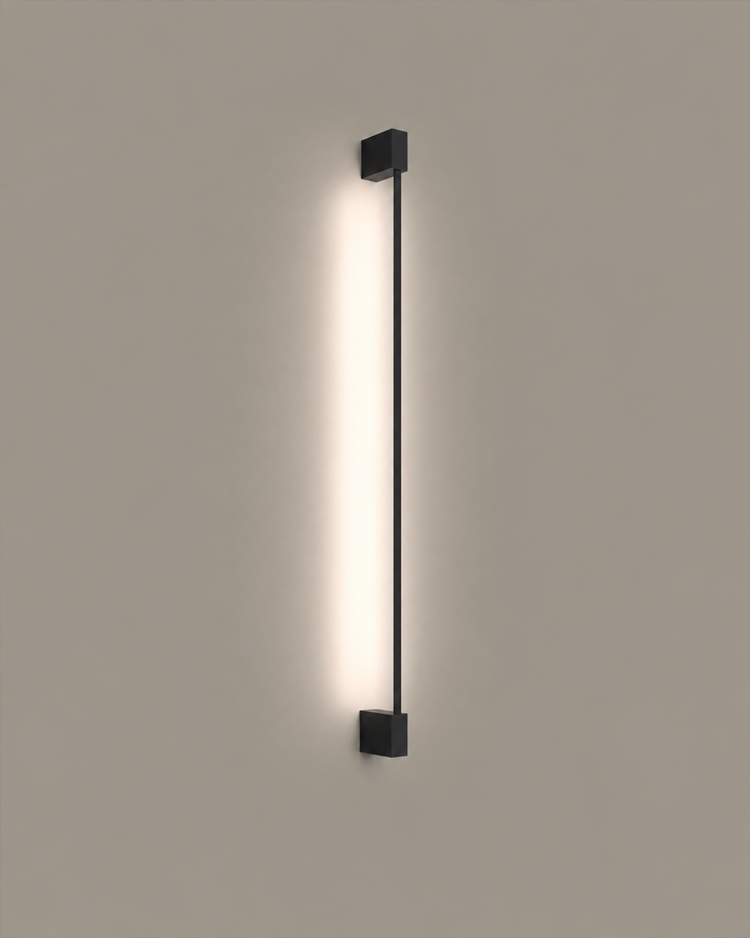 Dual Lines Wall Lamp Black – Minimal Indirect Lighting