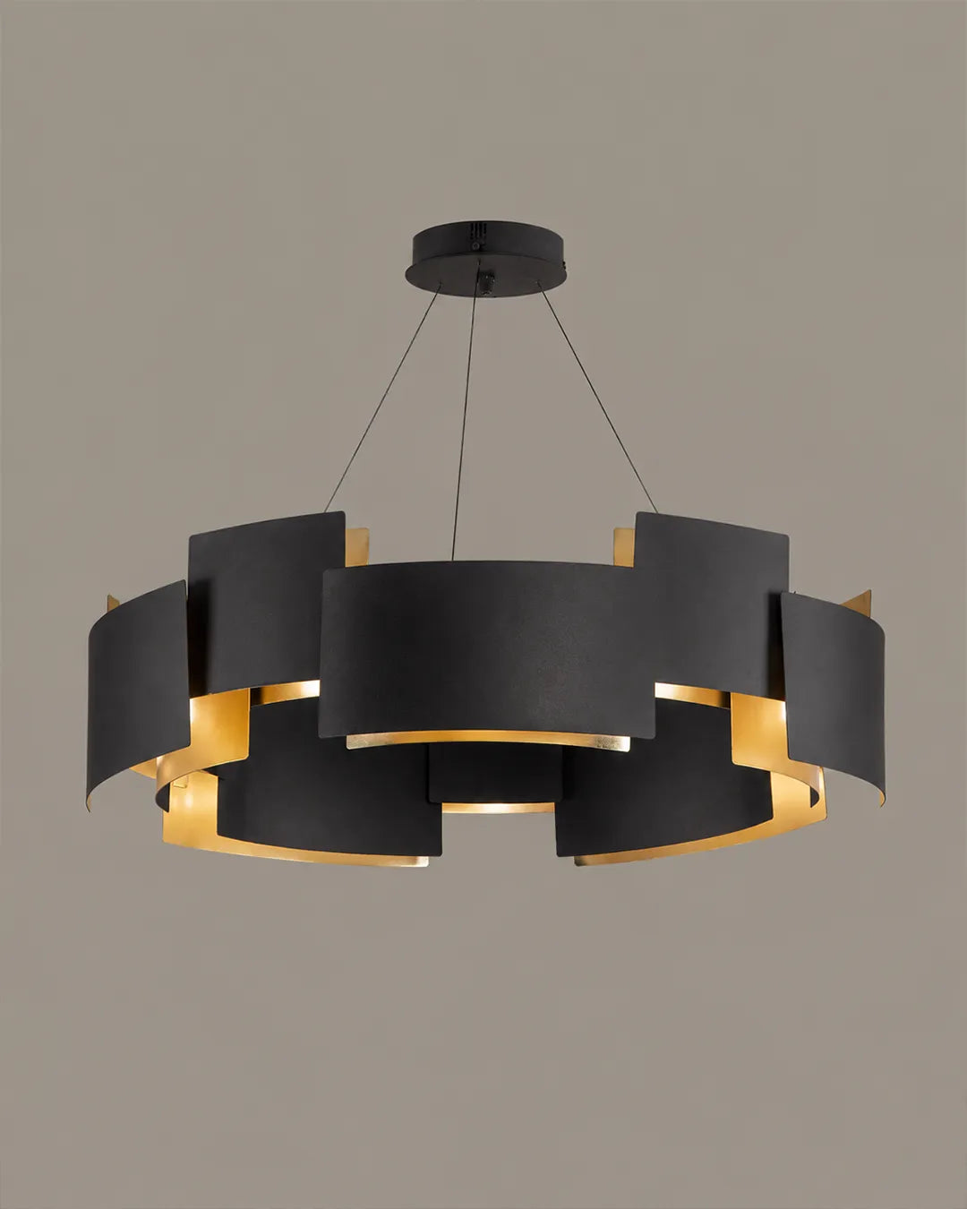 Offset Chandelier – Modern Geometric Elegant Lighting