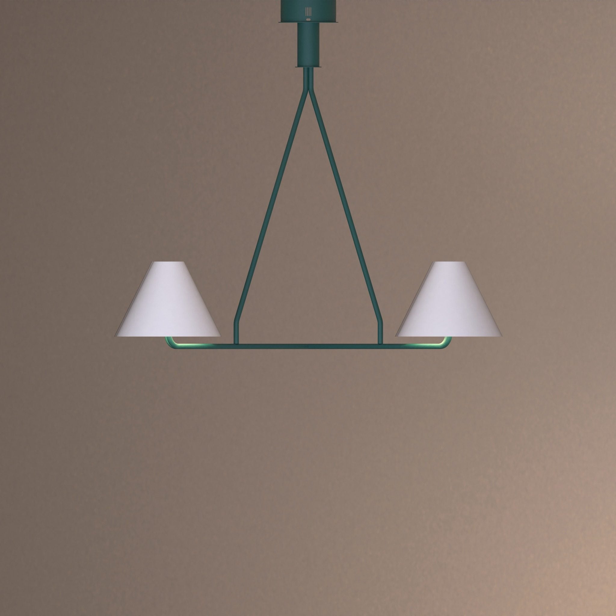 Voula chandelier with balanced orbit inspired conical shades for elegant ambient light ثريا ووولا بظلال مخروطية متوازنة مستوحاة من حركة المدار لإضاءة محيطية أنيقة