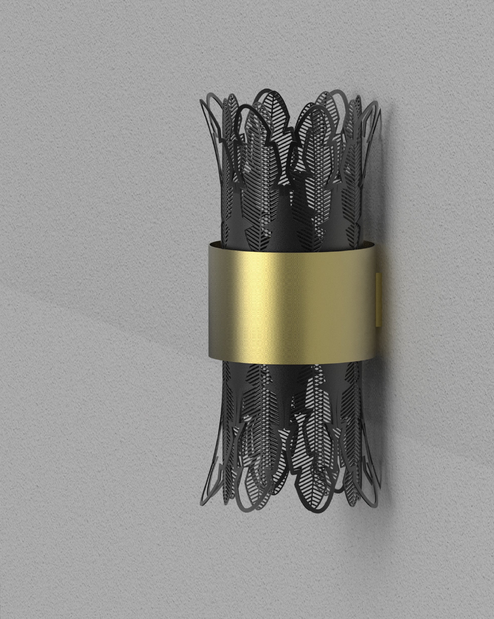 Leaf Wall Lamp – Ancient Egyptian Column-Inspired Decorative Lighting