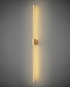 Double Lines Square Gold - Wall Lamp