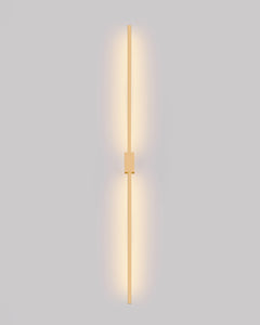 Double Lines Square Gold - Wall Lamp