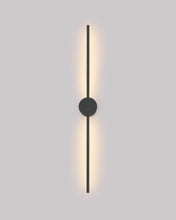 Load image into Gallery viewer, Double Lines Circle Black - Wall Lamp
