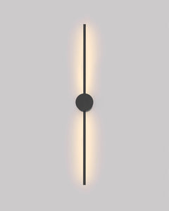 Double Lines Circle Black - Wall Lamp