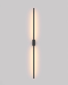 Double Lines Square Black - Wall Lamp